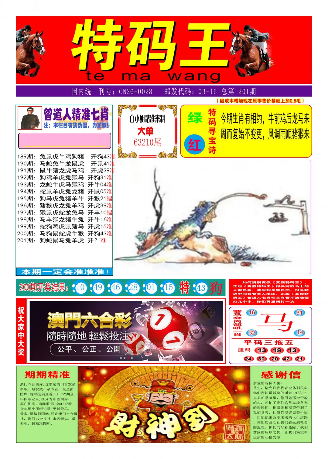 2024201期特码王A