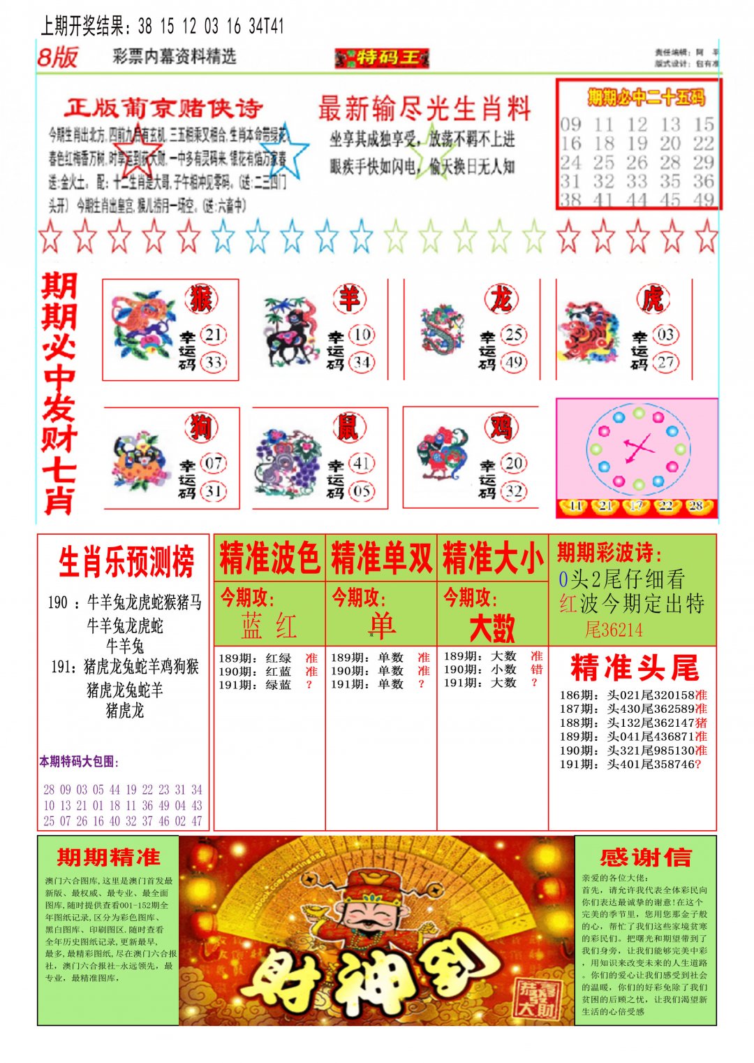 2024191期特码王B