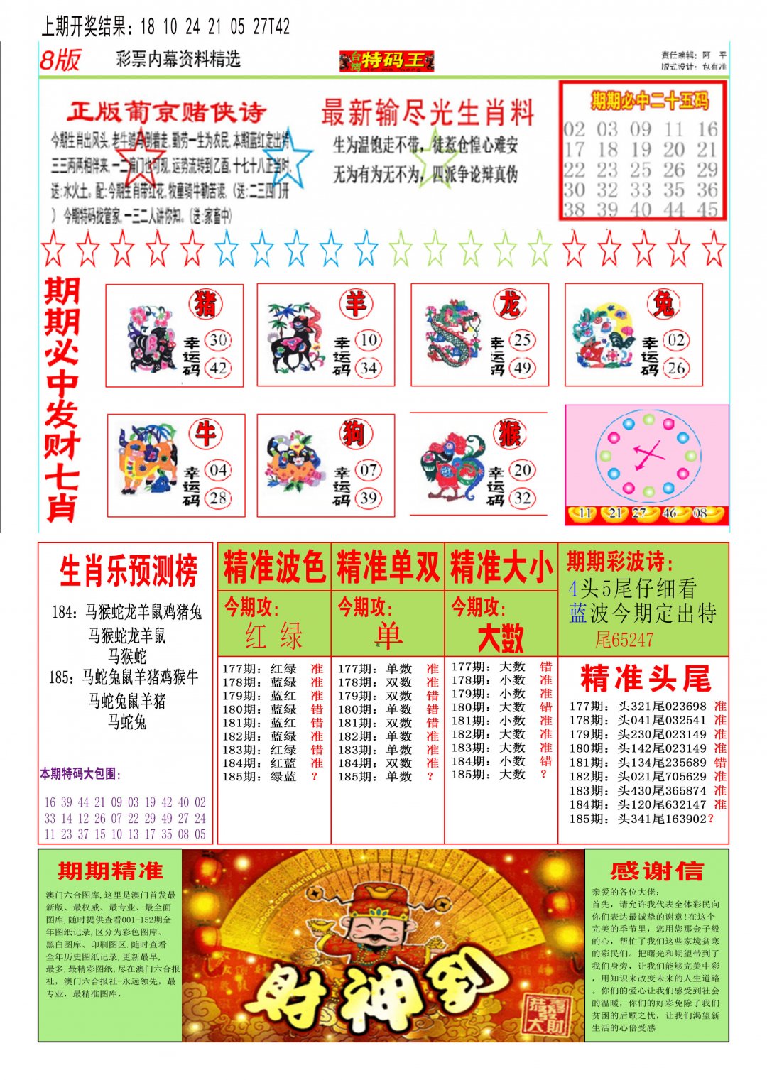 2024185期特码王B