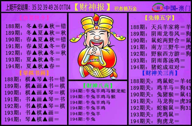 2024194期紫财神