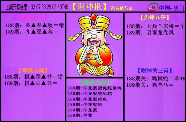 2024189期紫财神
