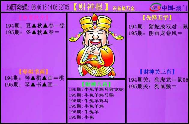 2024195期紫财神