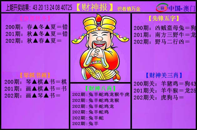 2024202期紫财神