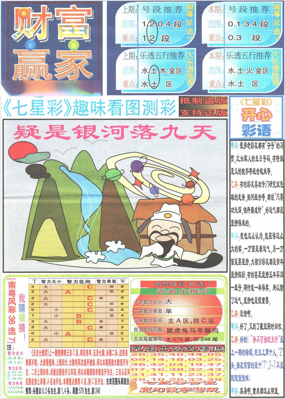 2024182期七星彩图(高清)