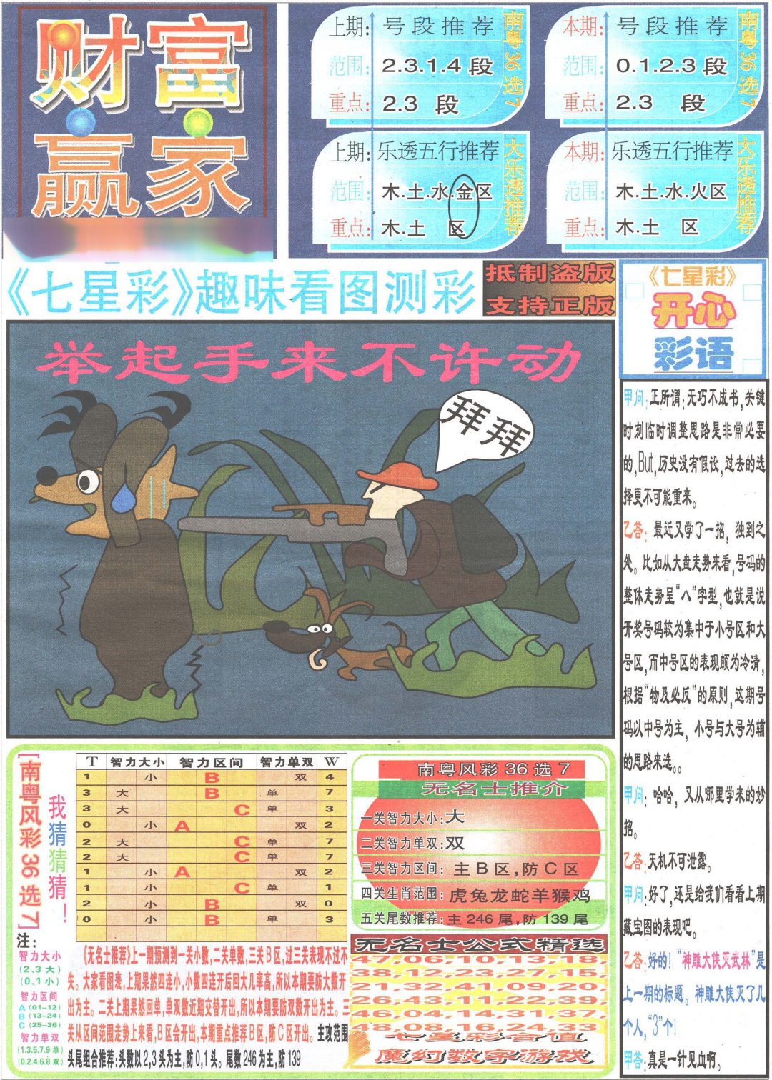2024187期七星彩图(高清)