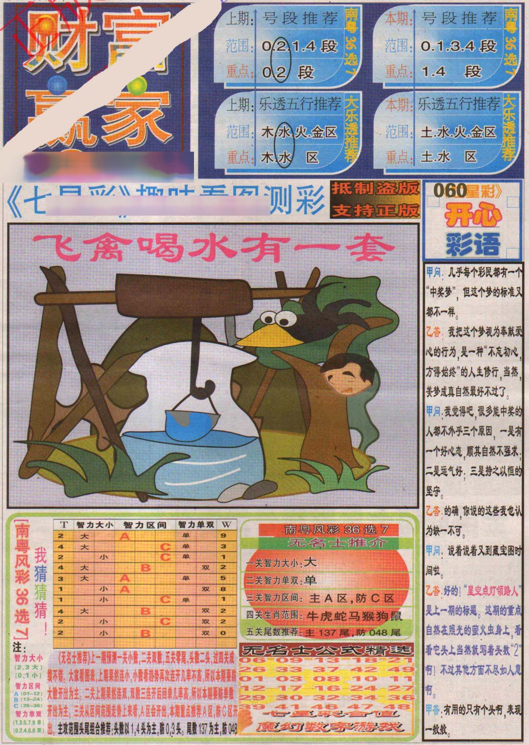 2024190期财富赢家（七星彩）