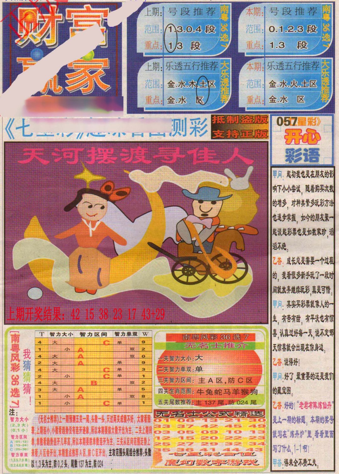 2024187期财富赢家（七星彩）