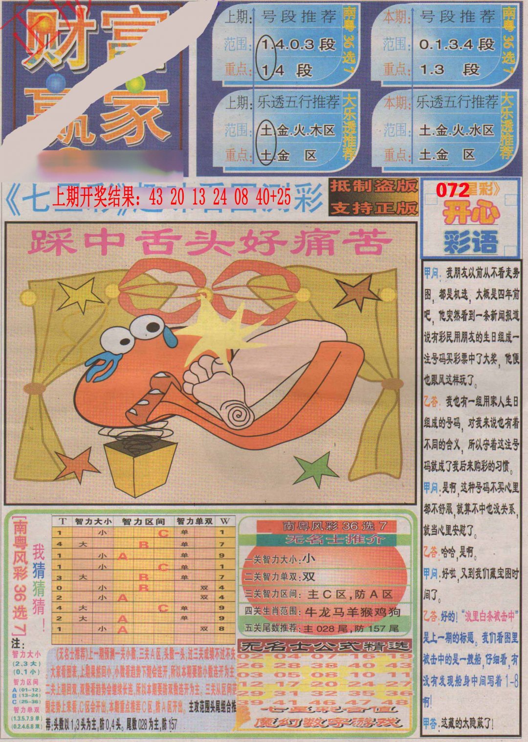 2024202期财富赢家（七星彩）