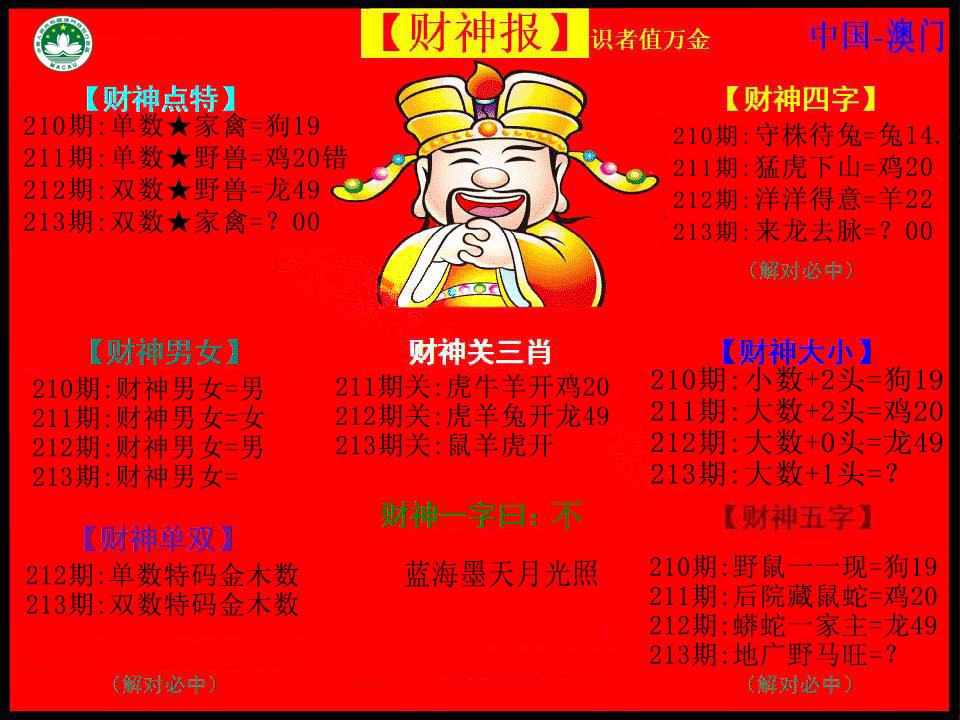 2024213期红财神
