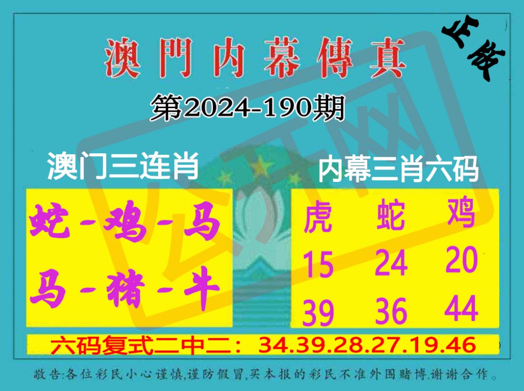 2024190期内幕传真三肖版