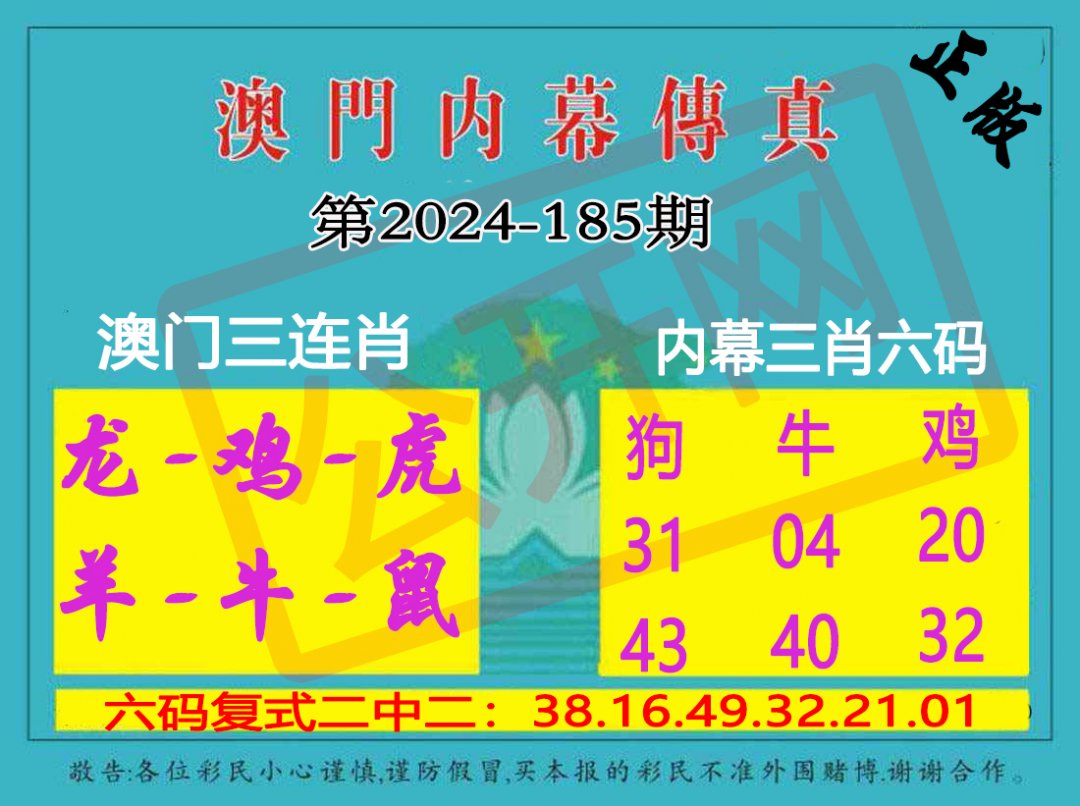 2024185期内幕传真三肖版