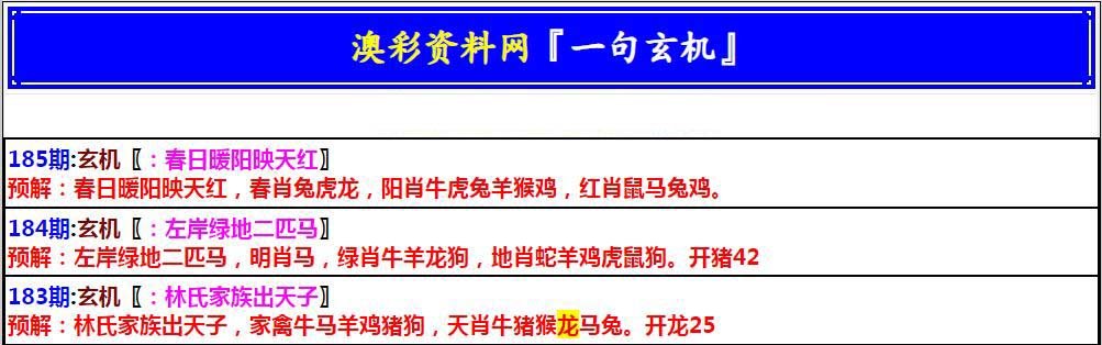 2024185期澳门一句玄机
