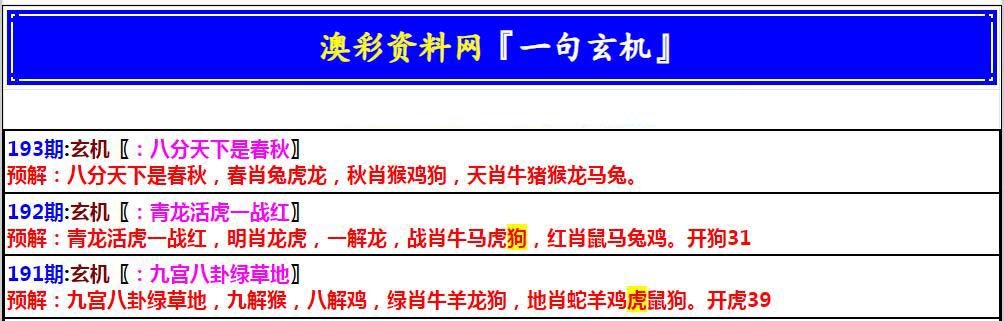 2024193期澳门一句玄机