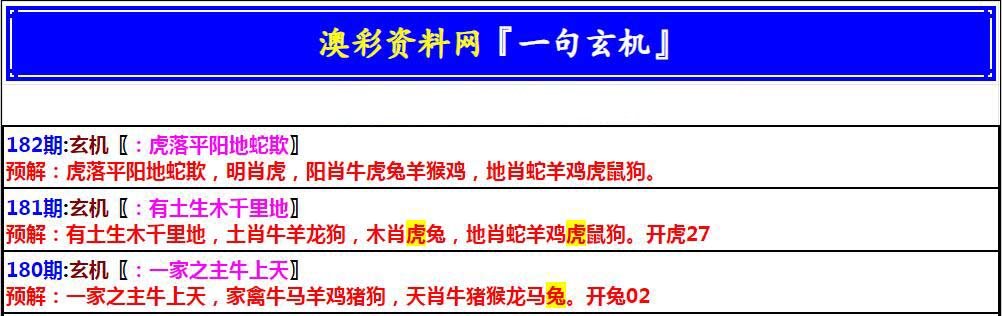 2024182期澳门一句玄机