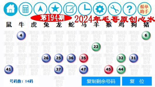 2024194期毛哥心水