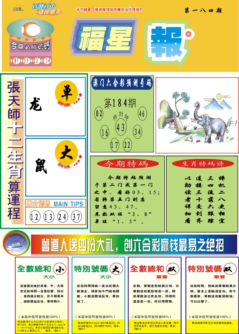 2024184期福星报