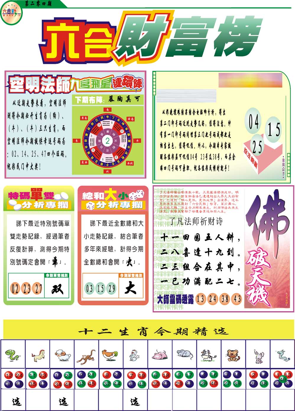 2024204期财富榜