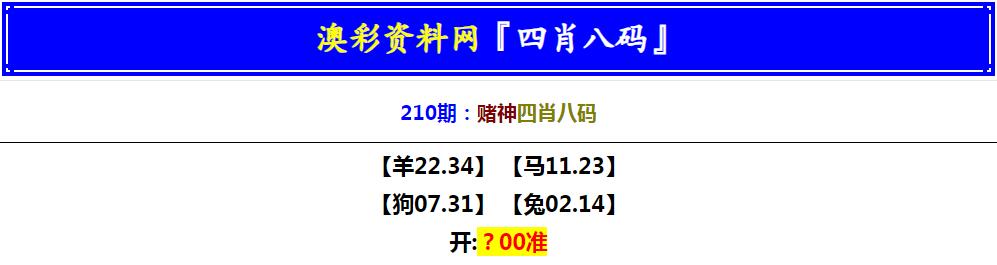 2024210期赌神四肖八码