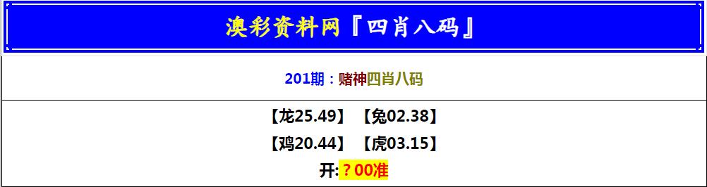 2024201期赌神四肖八码