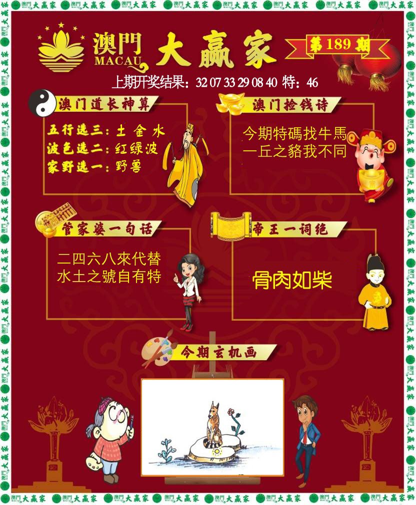 2024189期大赢家