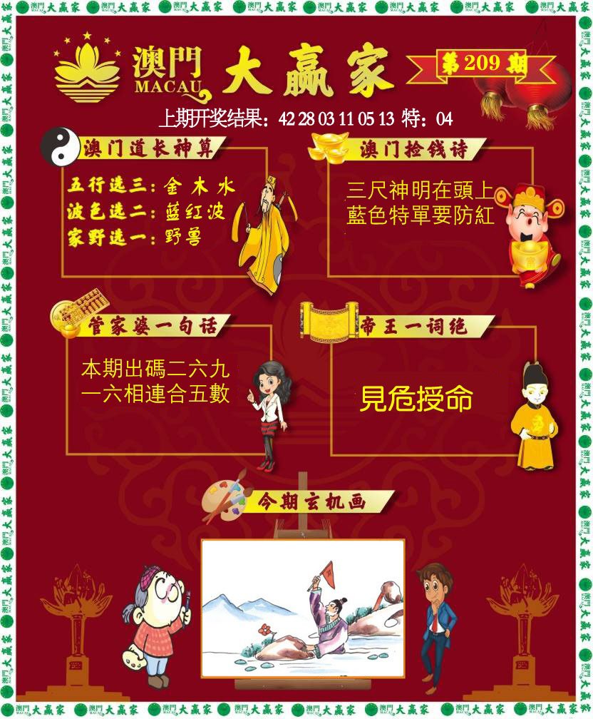 2024209期大赢家