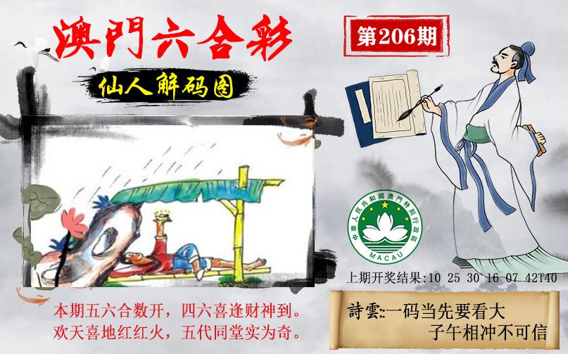 2024206期仙人解码图