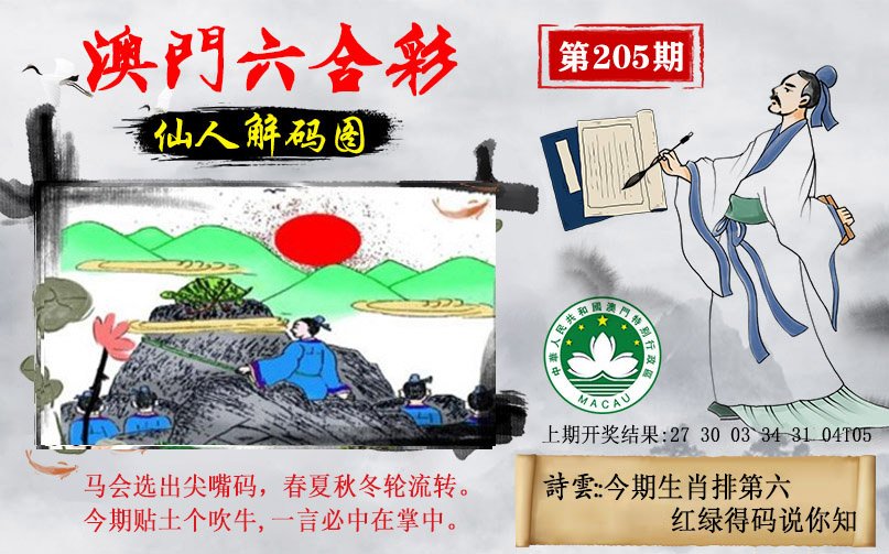 2024205期仙人解码图