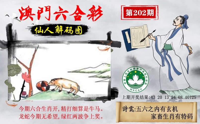 2024202期仙人解码图