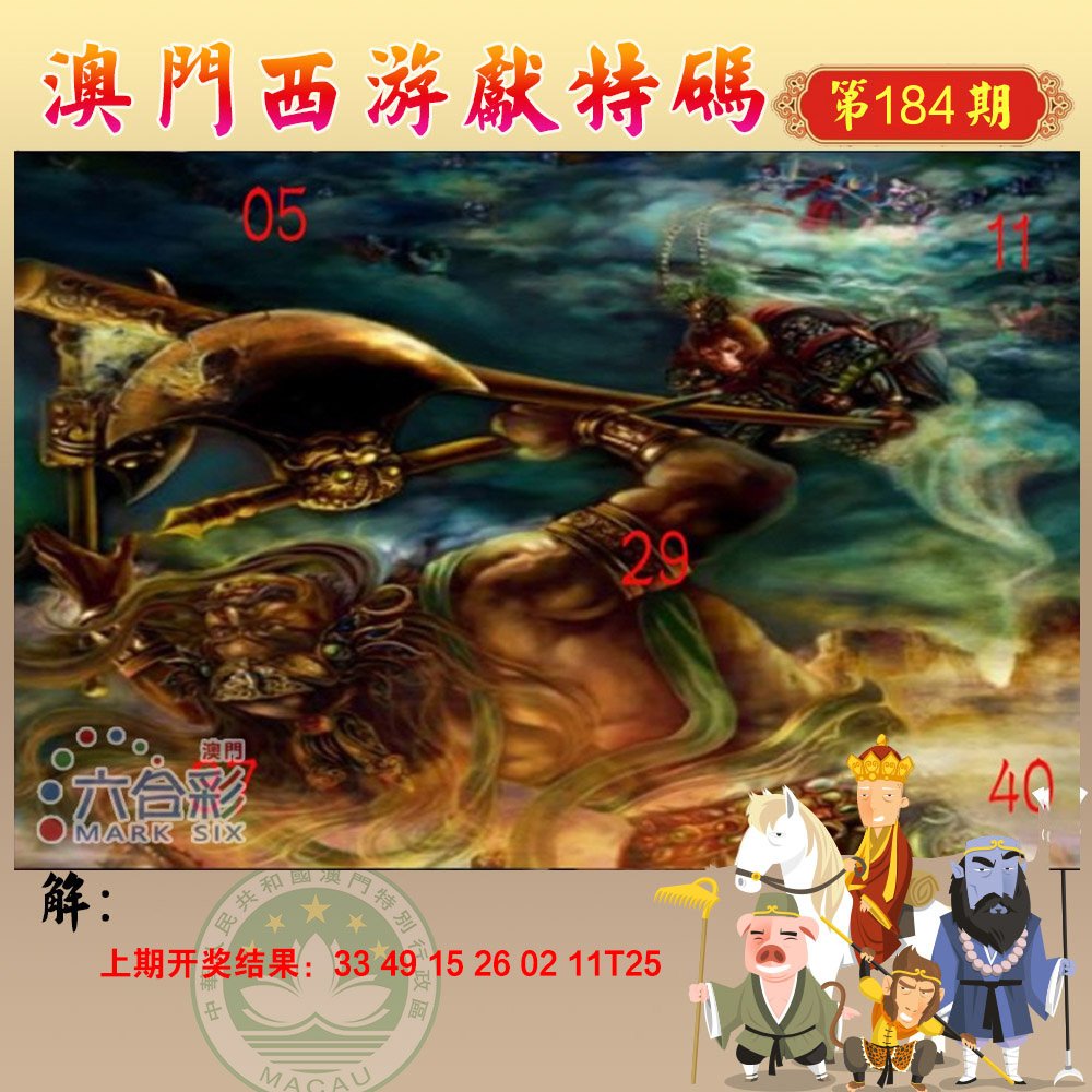 2024184期西游献码