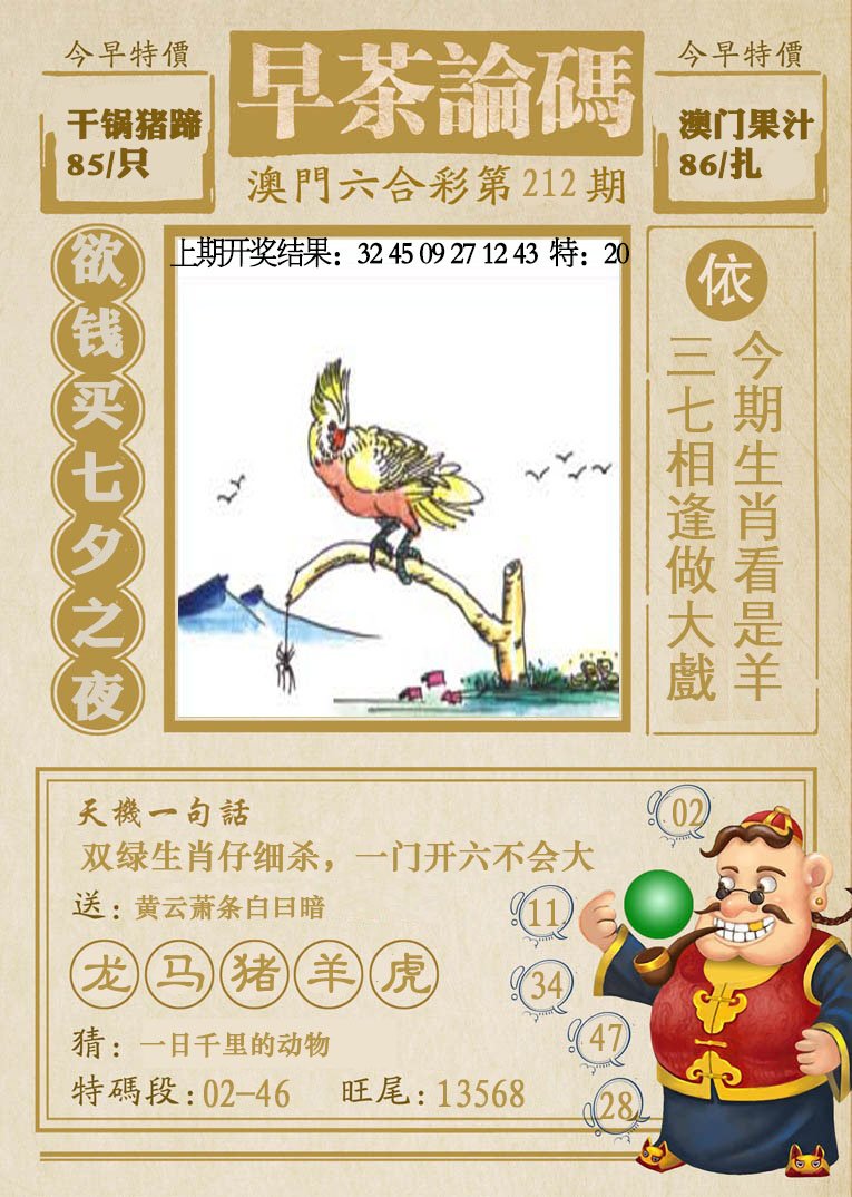2024212期早茶论码