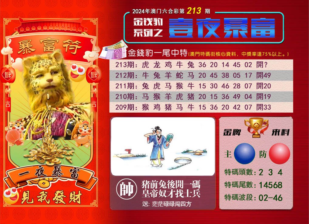 2024213期一夜暴富