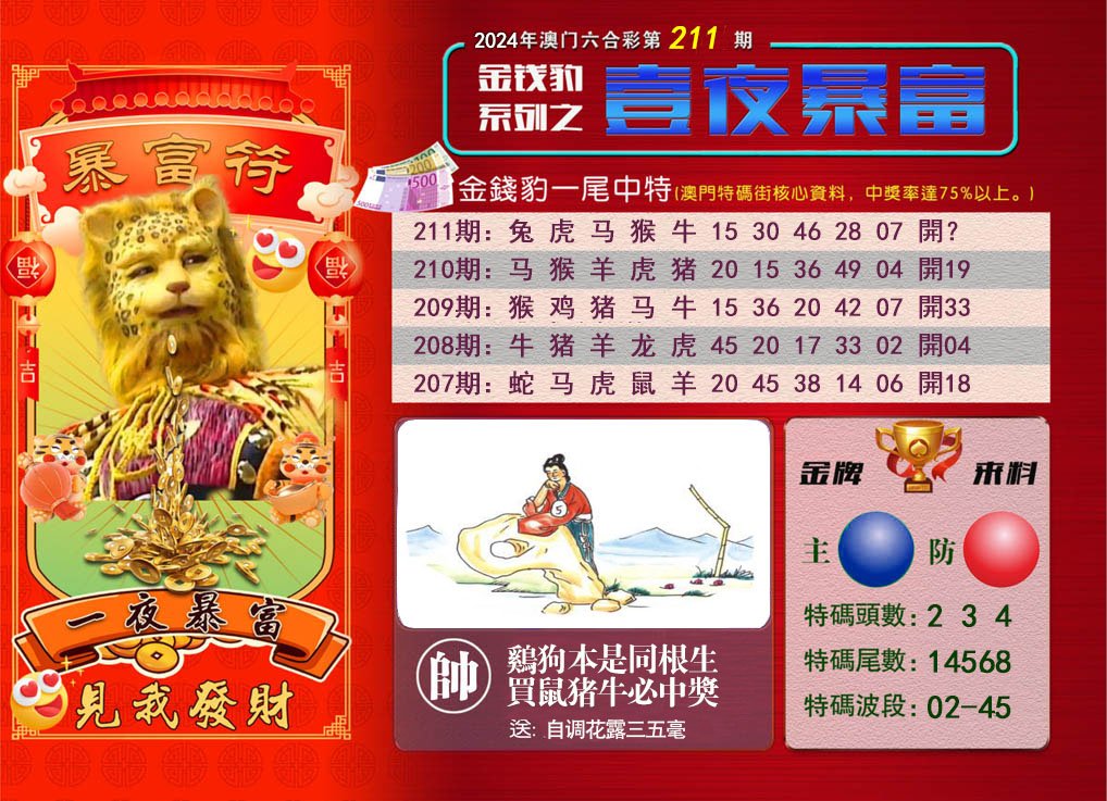 2024211期一夜暴富