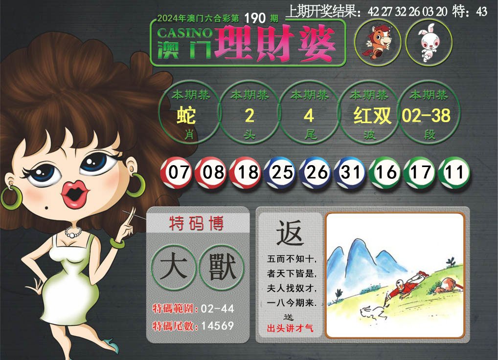 2024190期澳门理财婆