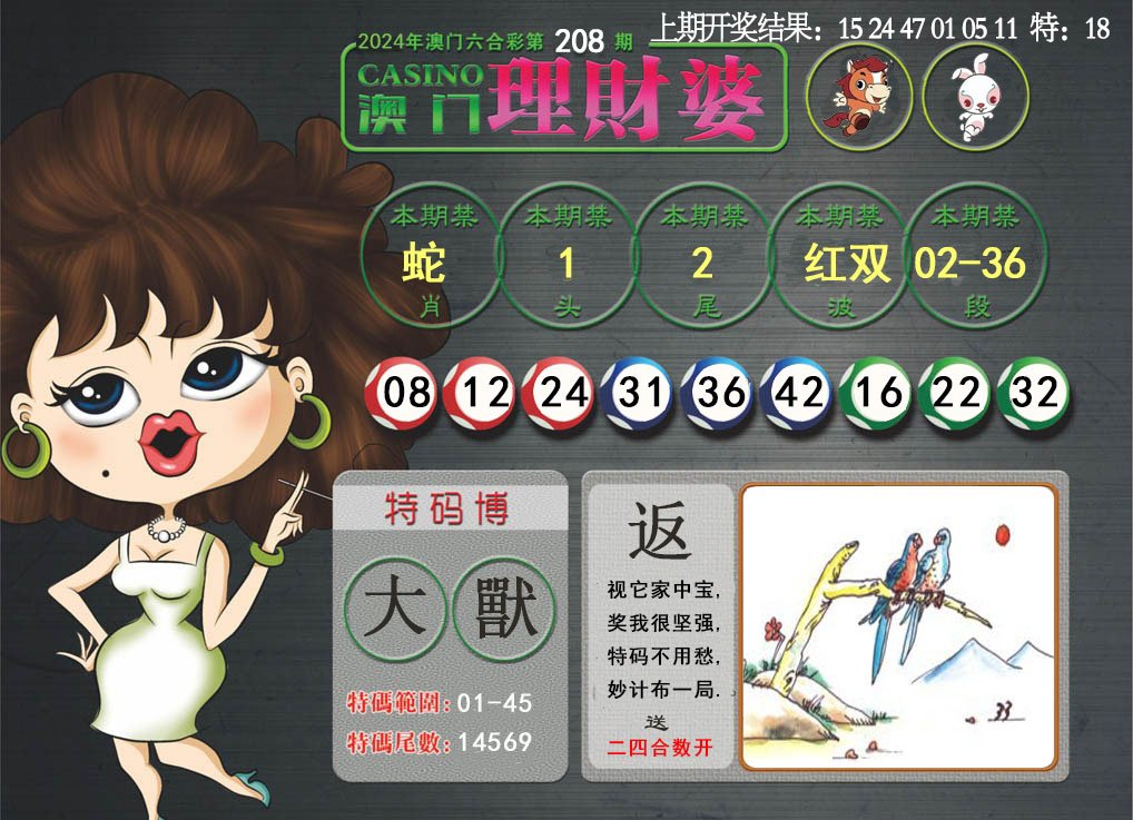 2024208期澳门理财婆