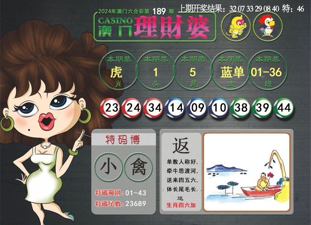 2024189期澳门理财婆