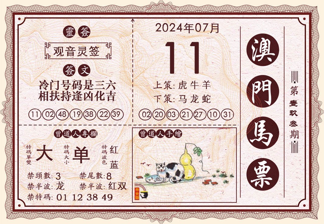 2024193期澳门马票