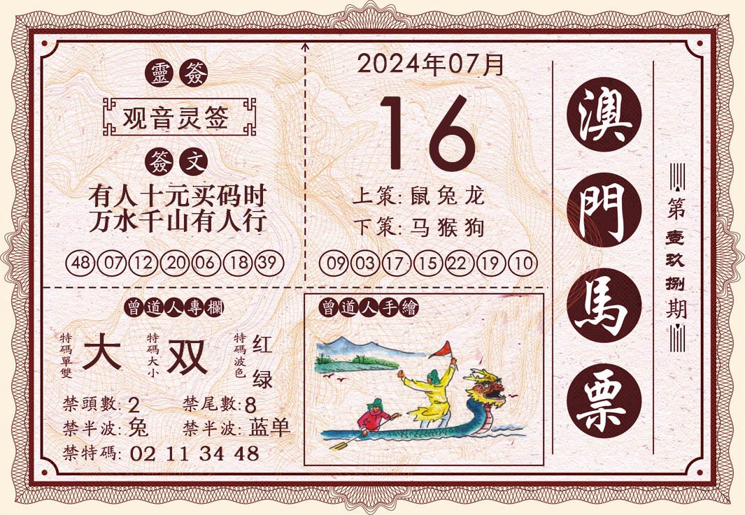 2024198期澳门马票