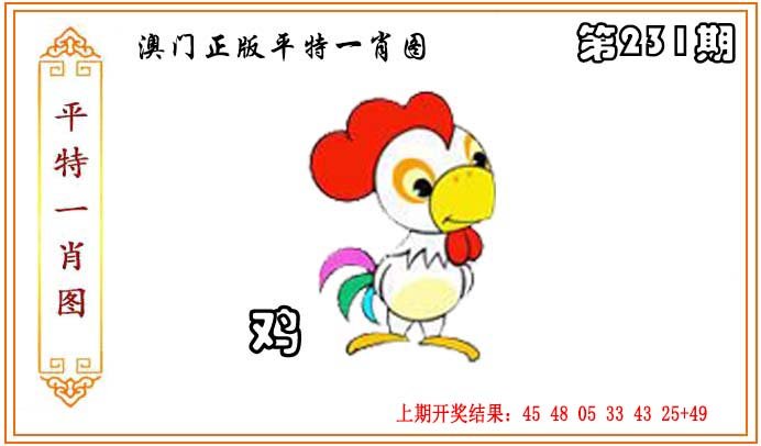 2024231期正版平特一肖图