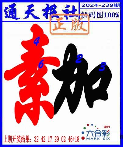 2024239期解码图