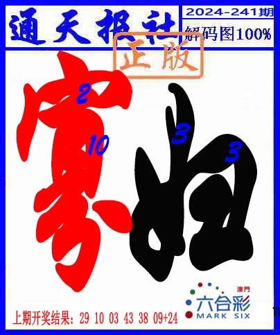 2024241期解码图