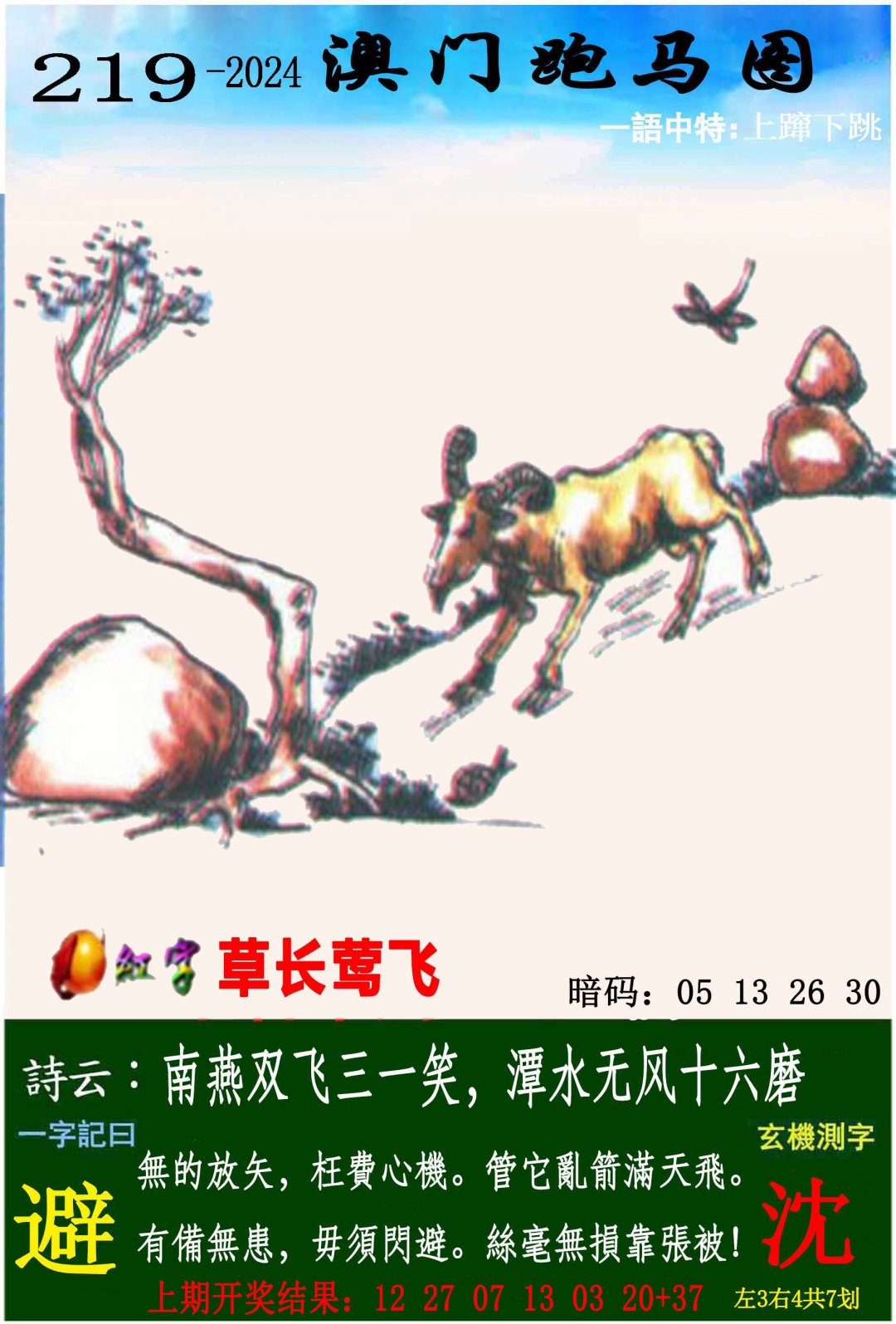 2024219期跑马图