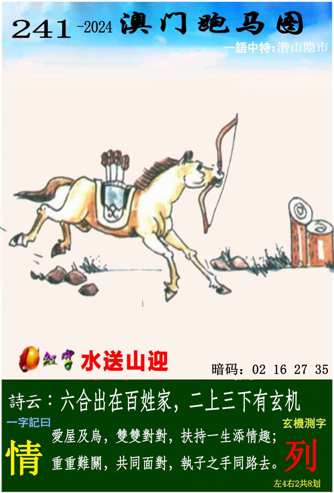 2024241期跑马图