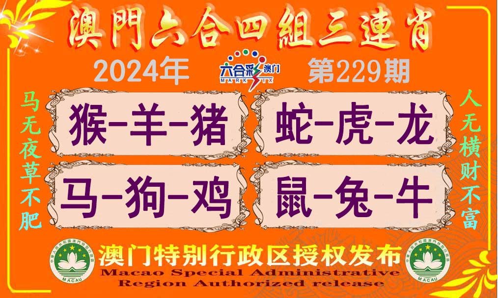 2024229期六合四组三连肖