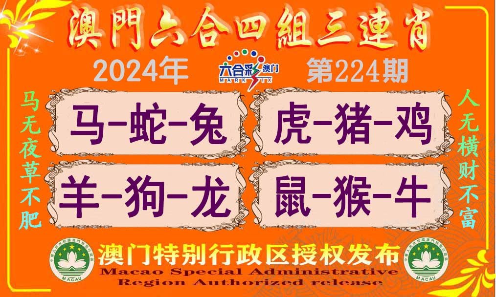 2024224期六合四组三连肖