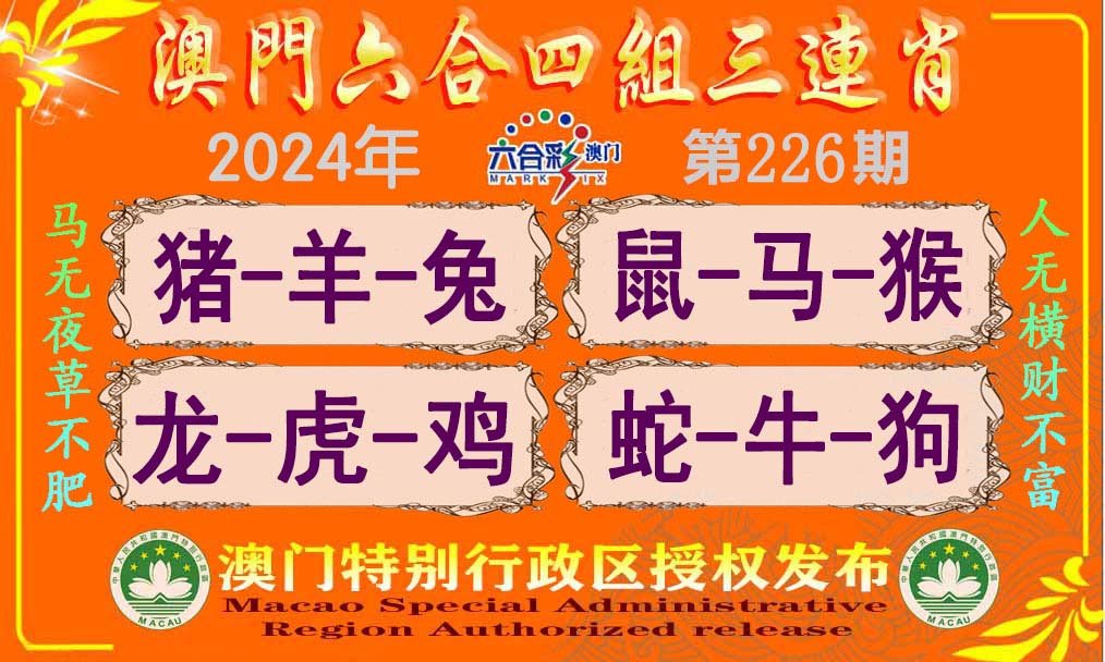 2024226期六合四组三连肖