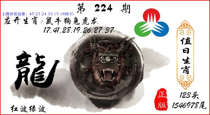 2024224期值日生肖