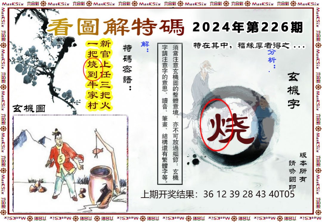 2024226期看图解特码