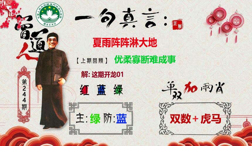 2024244期一句真言