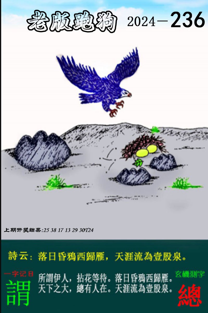 2024236期老版跑狗图