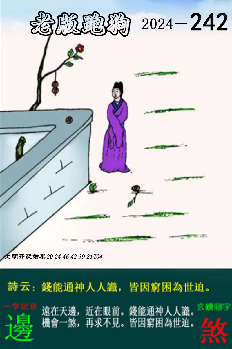 2024242期老版跑狗图